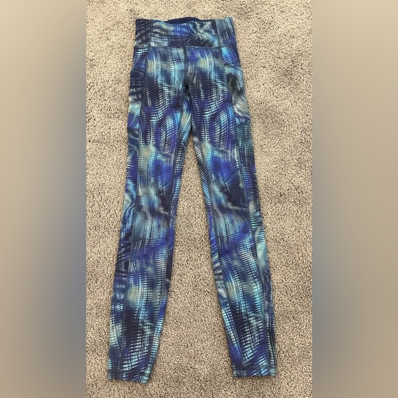 Lululemon Blue Leggings High Waist Performance - Picture 7 of 10